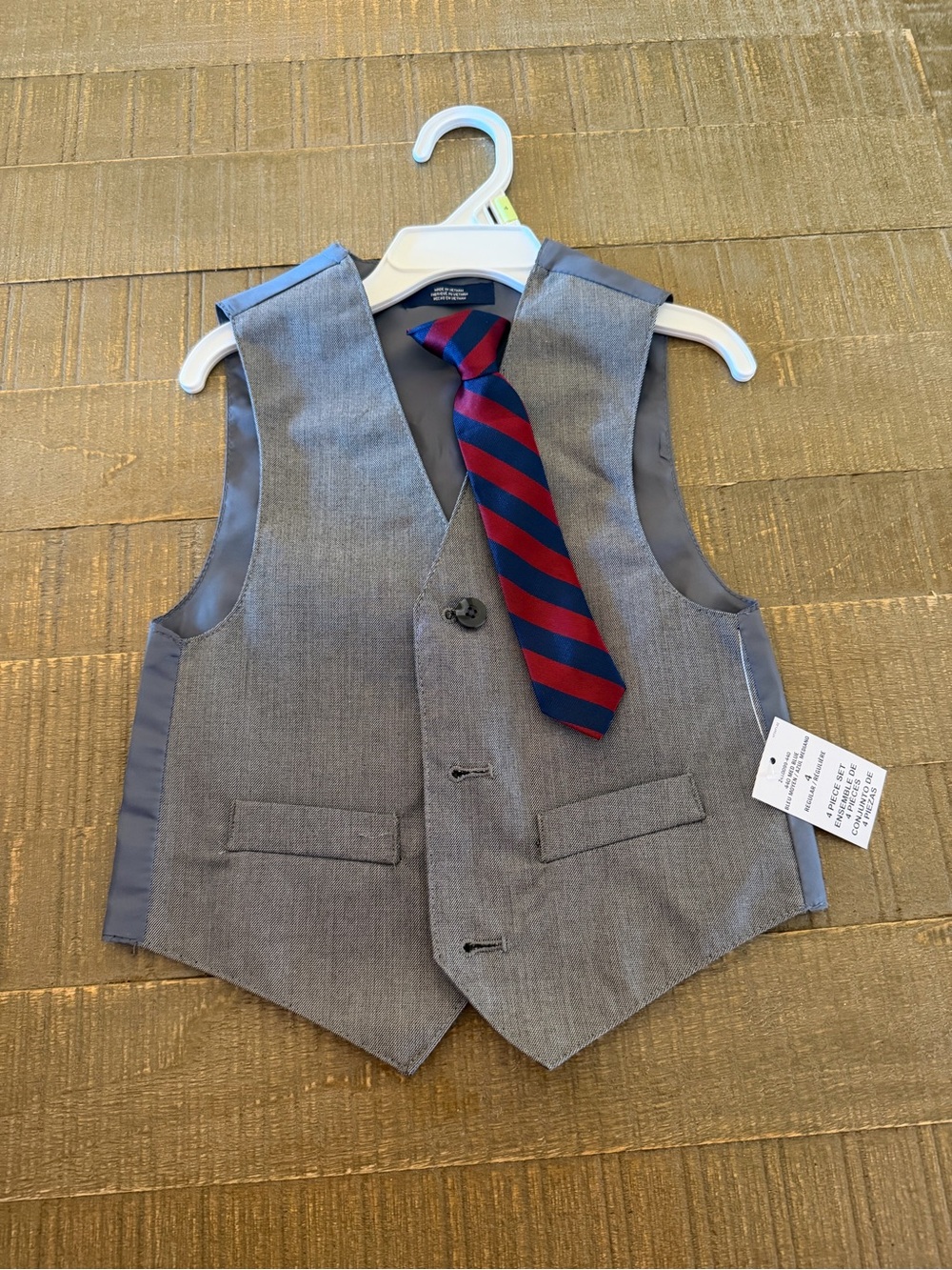 Toddler Vest + Tie - 4T
